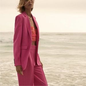 SPRING PANTS! Zara Full Length Fuchsia Trousers. Sz S. Never worn. COLOR🤩